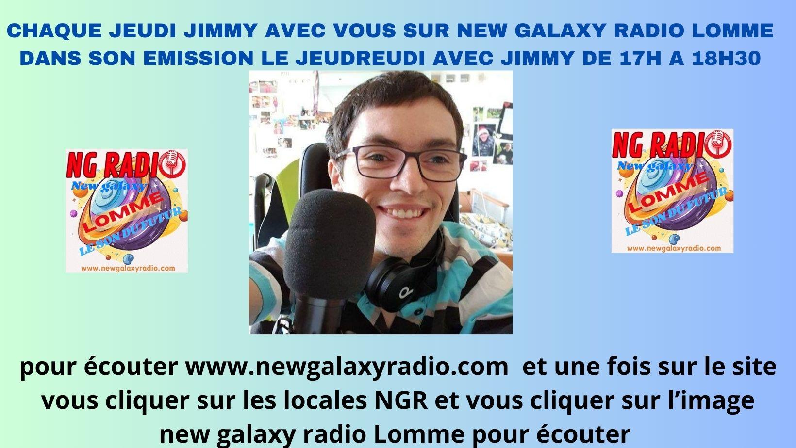 Jimmy animateur sur new galaxy radio